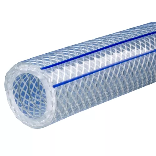 1-1/4″ x 50′ PVC Clear POLYWIRE Plus Hose FDA