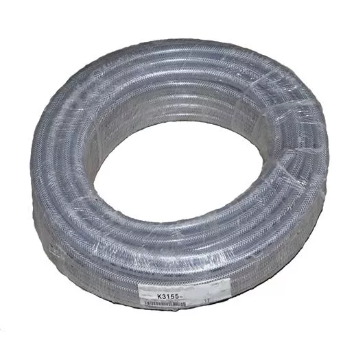 1/2″ x 100′ PVC Clear Braided Hose Food Grade
