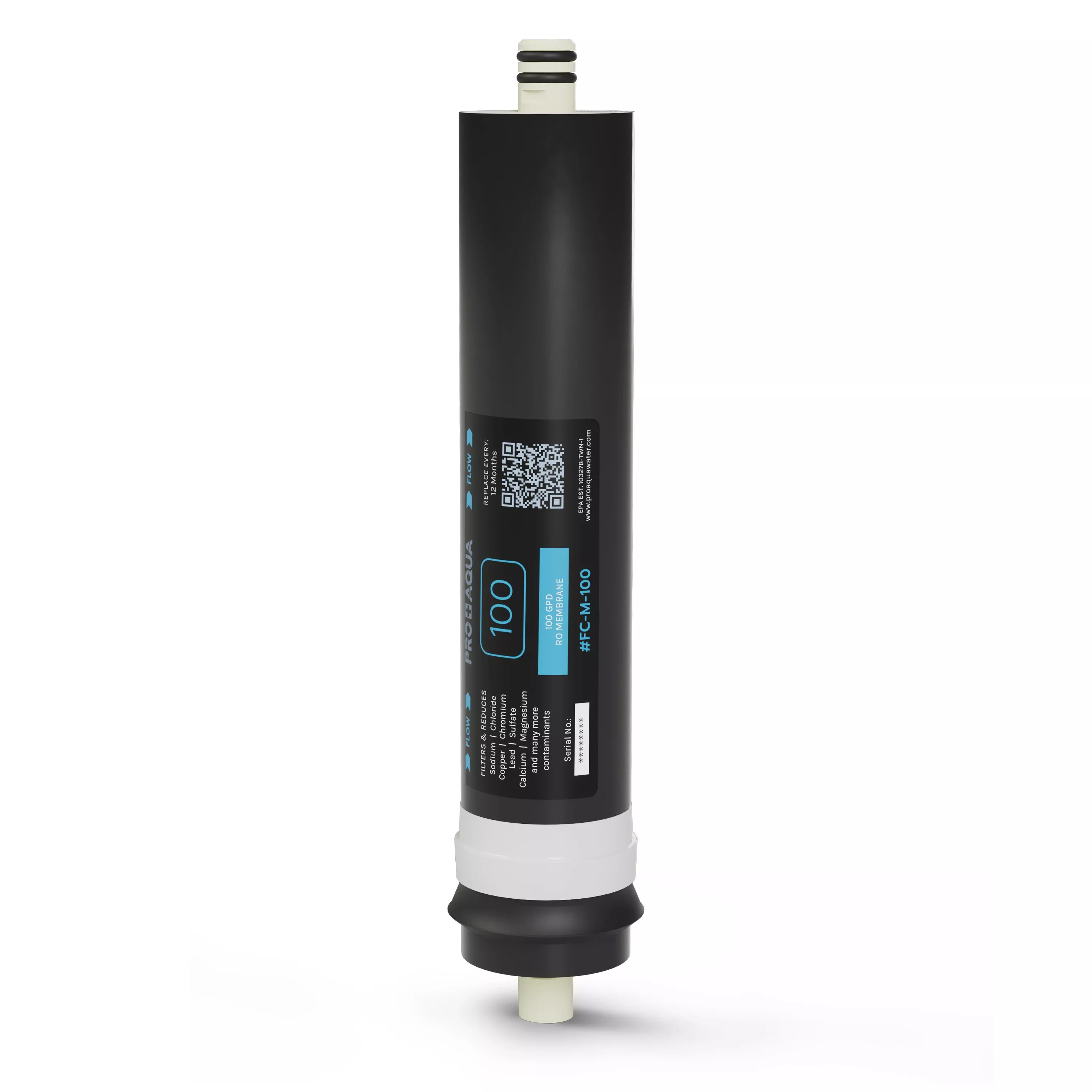 100 GPD 12" Reverse Osmosis Standard Membrane