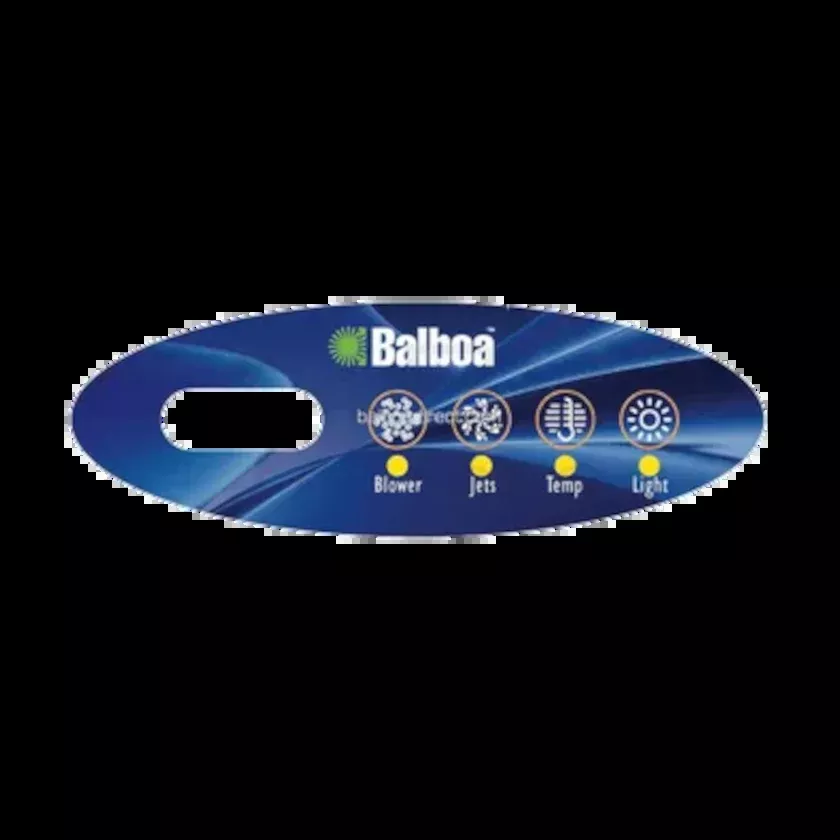 11095 BalboaTopside Overlay, Mini-Oval, VL200, LCD, 4-Button