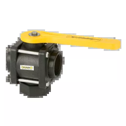 2" 3 Way Bottom Load Ball Valve