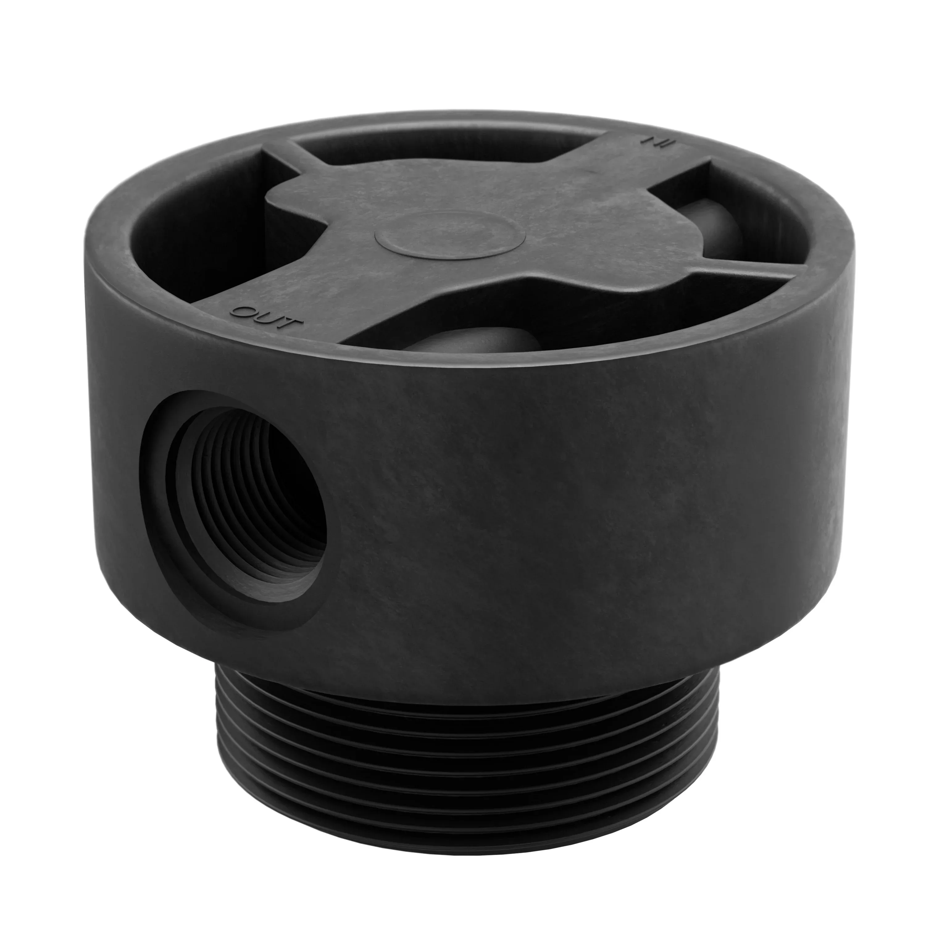 3/4" In and Out Straight Head For 2.5" Port Tanks