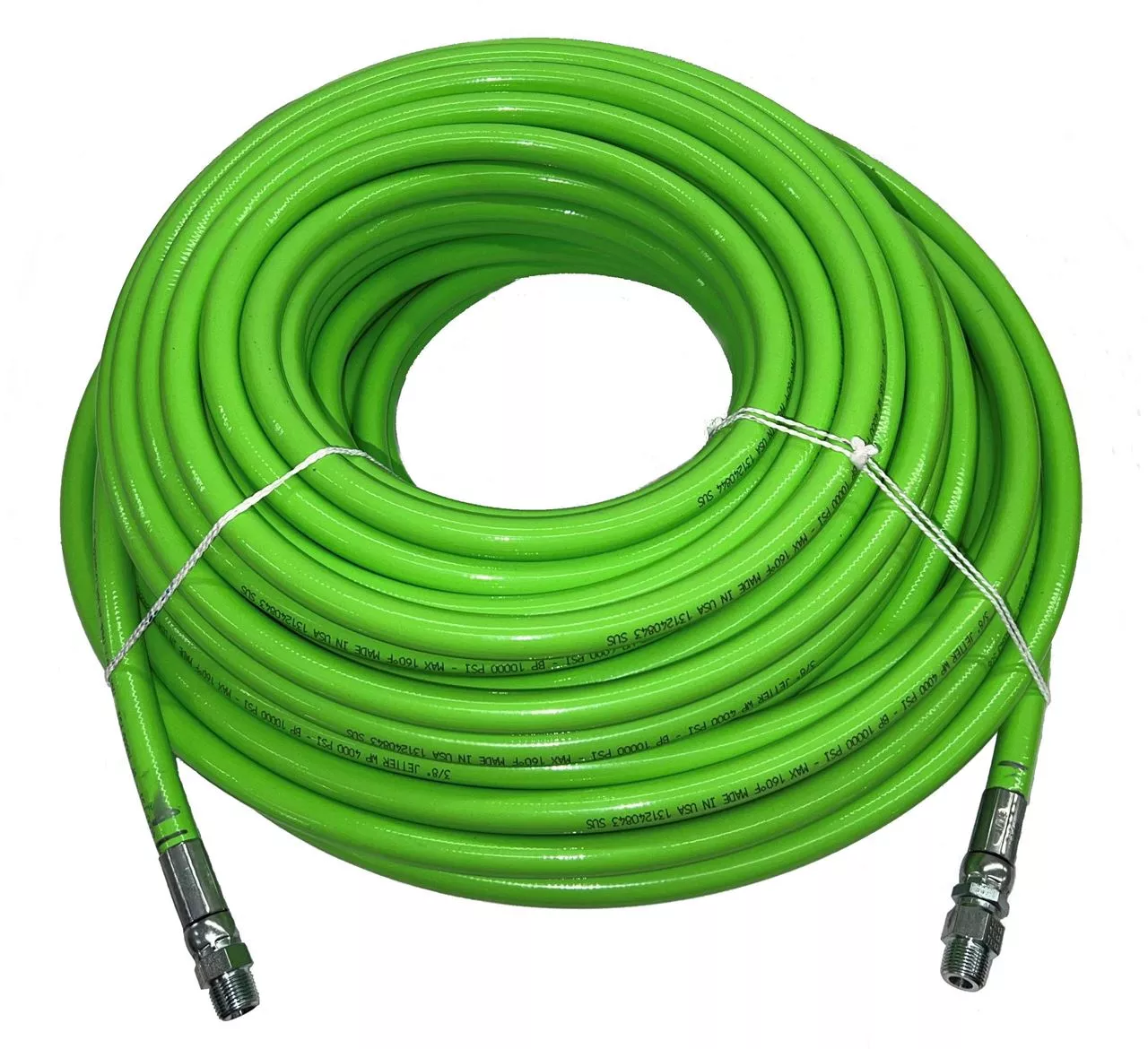 3/8″ x 150′ Green Sewer Jetter Hose 4,000 PSI SOLxSWV