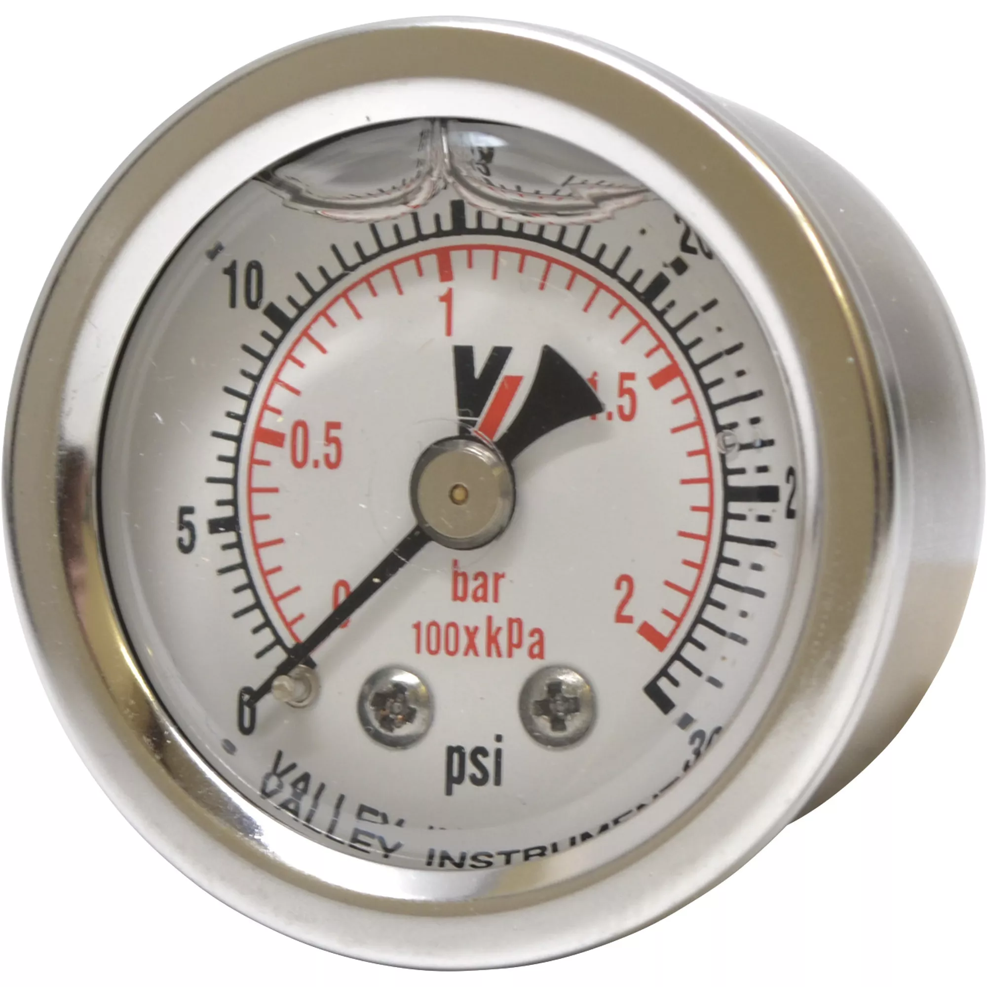 30 PSI Back Mount 1-1/2″ SS Pressure Gauge