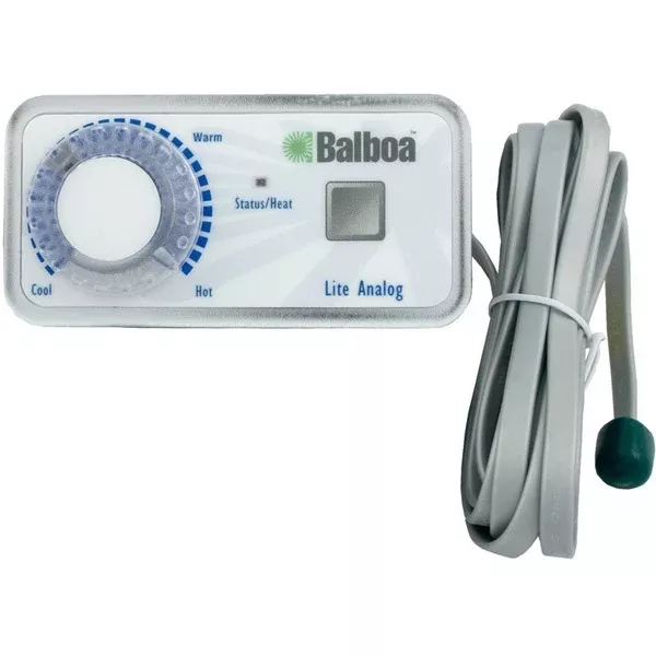 51219 Balboa1-Button Duplex Topside Control w/Temp Knob