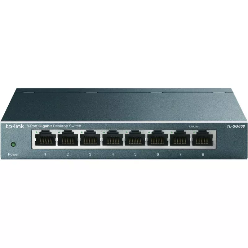 8-Port Gigabyte Desktop Switch – Black