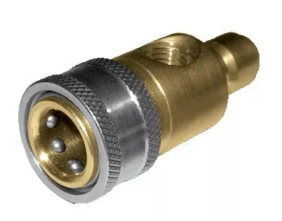 Brass Top Mount Pressure Gauge Quick Disconnect Fitting