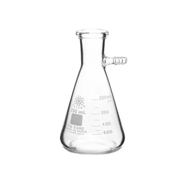 Filter Flasks, Borosilicate Glass, 250 mL, case/18