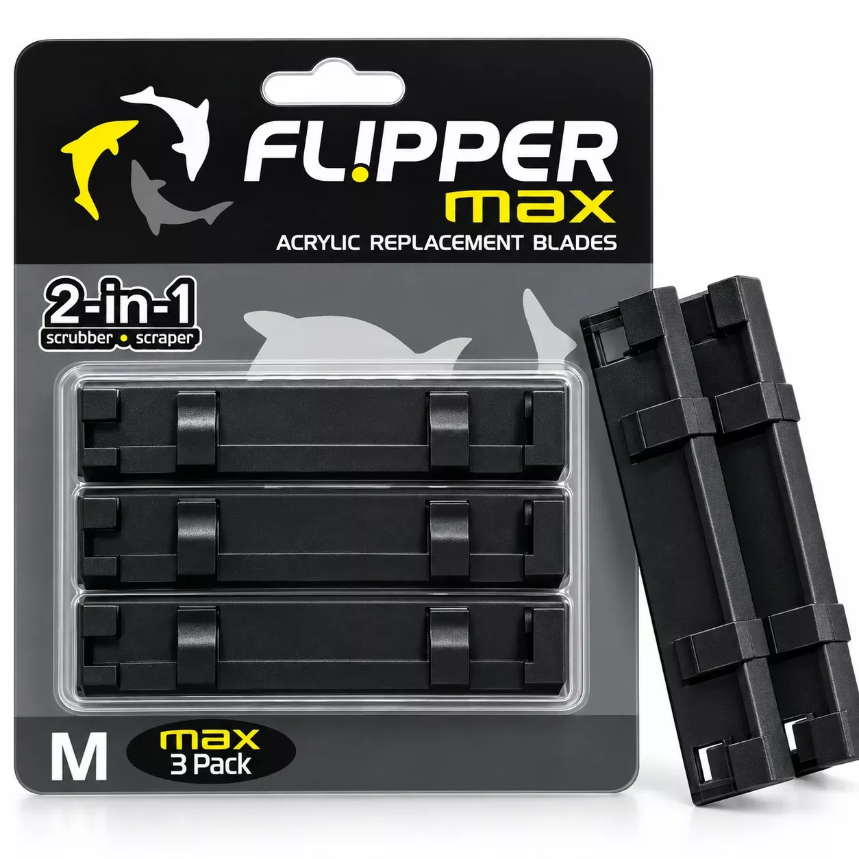 Flipper Max ABS Replacement Blades 3 Pack - Acrylic Tanks