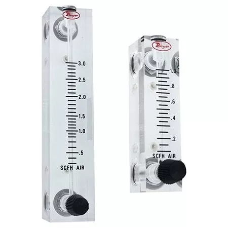 Flowmeter, range .6-5 SCFH air.