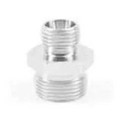 GR18/12LCFX Ermeto DIN Straight Union Reducer 18mm Tube OD 24° Cone End X 12mm Tube OD 24° Cone End Steel