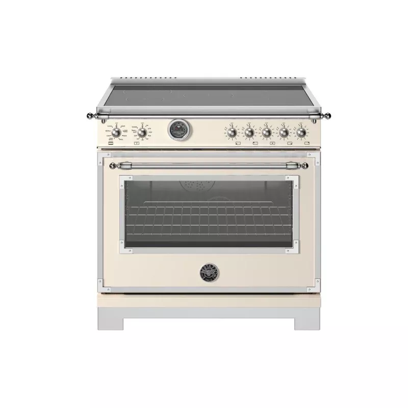 Heritage 36" Range Induction Self Clean Avorio Ivory