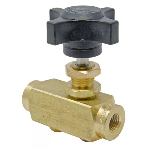 lnline Adjustable Needle Valve with Bottom Adjustable Metering Screw