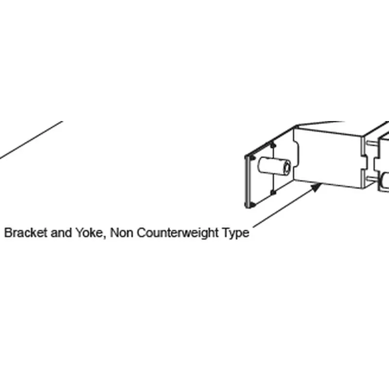 MX001047 Bracket and Yoke, Non-Counterweight Type