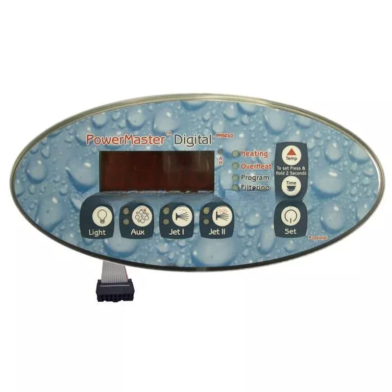 PM5010 Acura Spas Control Panel PM Oval LED 7-Button, 54" Cable