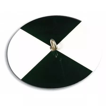 Secchi Disk,Black/White,7 7/8" Dia,HDPE